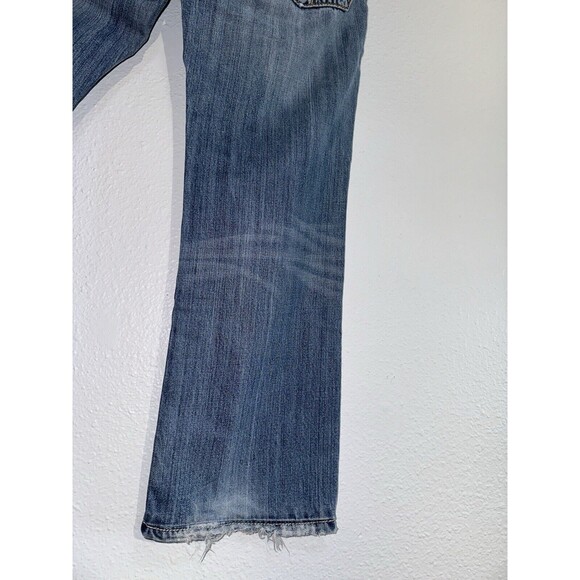 MEK Denim USA Jeans Easter Island Bootcut Men’s 30X34 Flap Pocket Distressed Y2K - Picture 13 of 16